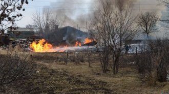 В селе Черниговка на огород упал боевой самолёт (ФОТО, ВИДЕО)